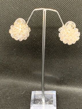 Tarina Tarantino Clear Crystal Cluster Stud Earrings